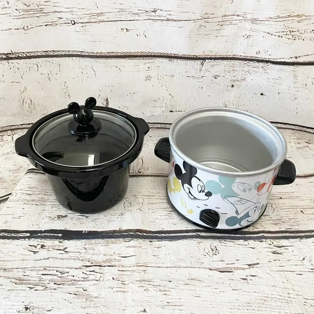 DISNEY Mickey Mouse 2 Quart Slow Cooker Crock Pot Food Warmer Dips